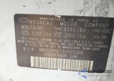 2010 Hyundai Elantra Touring Gls из США, поврежденный, VIN KMHDB8AE1AU065868